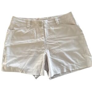 Nike Women's Tan Sz 14 Stretch Dri-fit Golf Shorts 5" Inseam